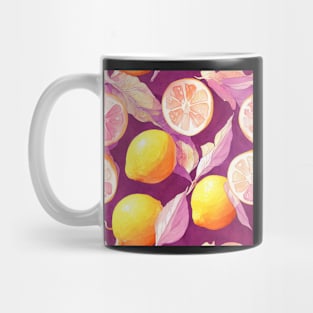 Watercolor citrus pattern design Mug